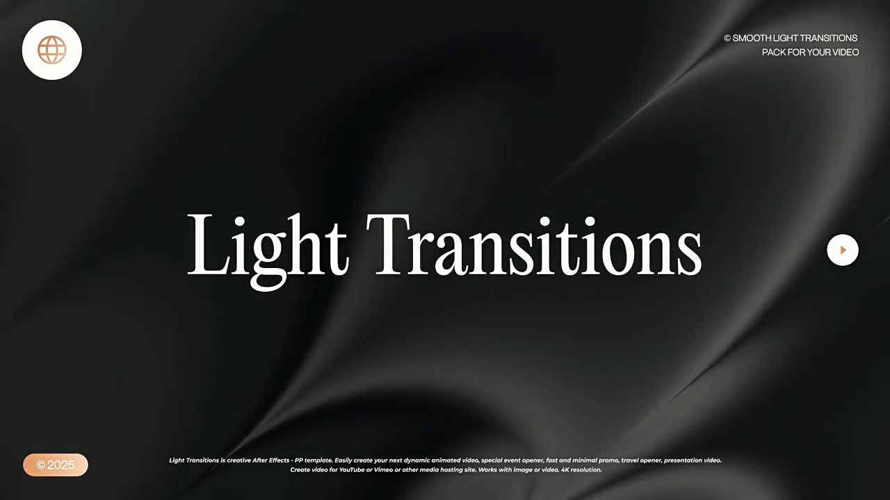 【FCPX插件】16组镜头光效闪烁过渡转场预设动画 Light Transitions